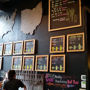 a man and a woman at a bar