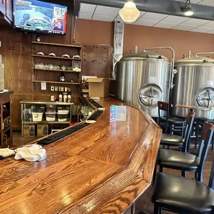 a full view of the bar