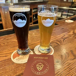 The Hefeweizen and dunkle