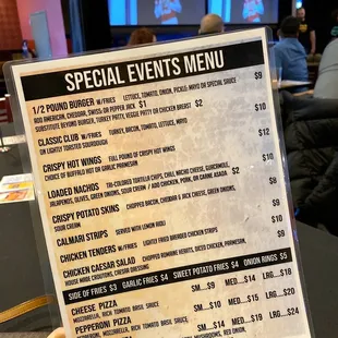 02.02.20 Super Bowl menu