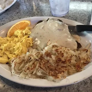 Chicken Fried Steak and Two Eggs