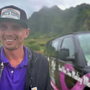 Your Oahu private guide with Halia Tours and Transportation at Kualoa Ranch.