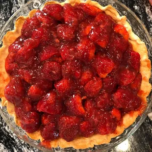 Fantastic strawberry pies.