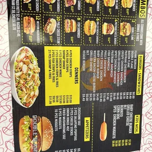 the menu