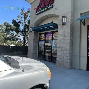 outside