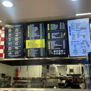 The menu