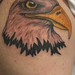 Eagle head tattoo