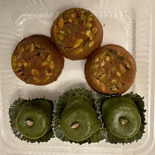a variety of pastries