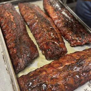 Honey Glazed Smoked Ribs