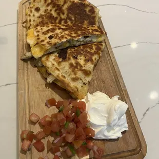Chicken fajita quesadilla