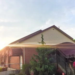 Front entrance of business.