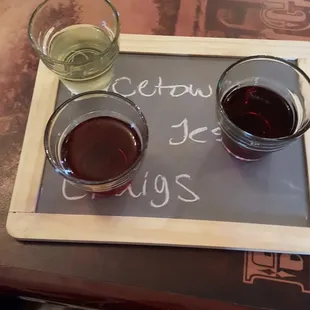 I chose to try 3 of their wines