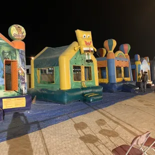 Bounce houses are included with the wristband