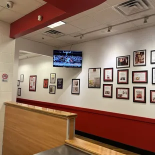the inside of a restaurant