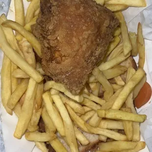 fish and chips, food