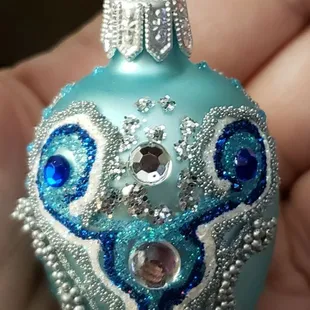 This is one of the egg ornaments my mother picked out for her egg tree this year.