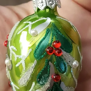 This is one of the egg ornaments my mother picked out for her egg tree this year.