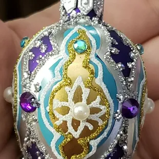 This is one of the egg ornaments my mother picked out for her egg tree this year.