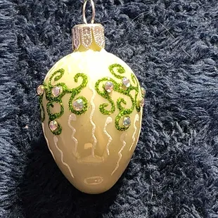 Another one of the eggs to go on the egg tree my late mother began.