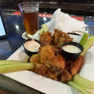 Banana Pepper Brined Chicken Wings