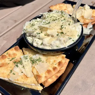 Asiago Artichoke Dip with Chicken