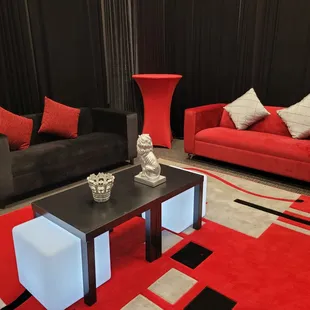 Black and red velvet