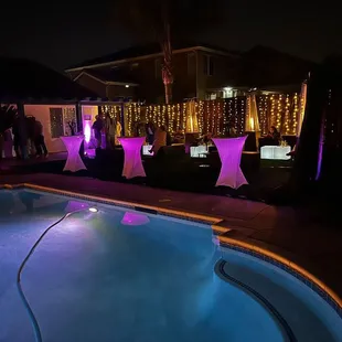 Light up the night with the LED furniture.