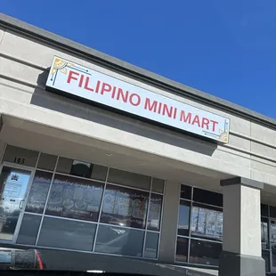 New sign for the mini mart