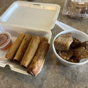 Fresh lumpia pork Lechon Belly Sweet Chili Sauce (Lumpia Sauce)
