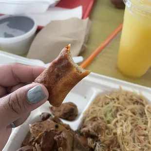 Lumpia Pancit Chicken Adobo