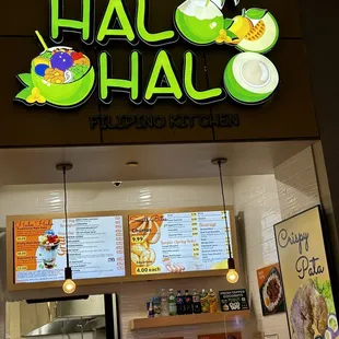 the front of the restaurant