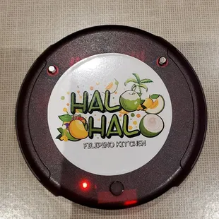 the logo on the plate