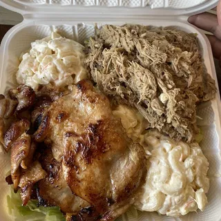 12. Kalua Pork and BBQ Chicken Combo Plate