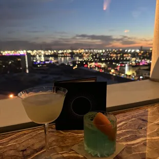 Last Word &amp; Clarified Mai Tai with the gorgeous view