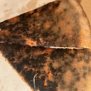 Customer service is a 5, prices etc. but this is burnt crust served.