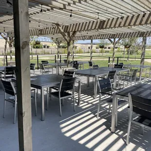 Outdoor dining area