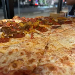pizza, food