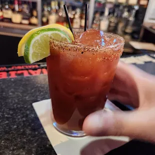 Bloody Mary (my friend didn't let the phone eat frist!!)