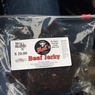 "Have you had Hal's Jerky?"
