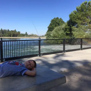 Waiting for the fish to bite