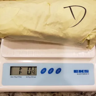 Weight of Double Meat Burrito #2