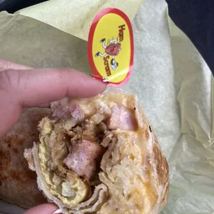 Ham and Egg Wrap