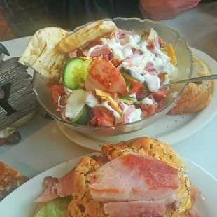 Piggy Salad Ham Bacon n more