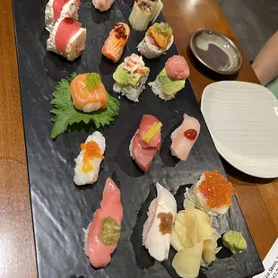 food, sashimi, sushi and sashimi, sushi