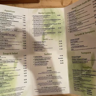 Pricey Menu