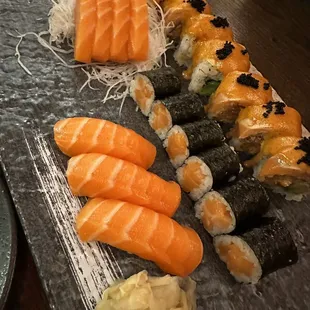 Salmon Lover Combo Set and Sex On The Beach Roll