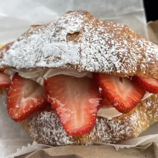 Strawberry croissant.