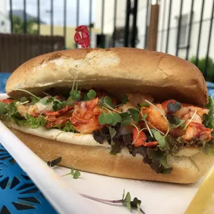 a lobster sandwich