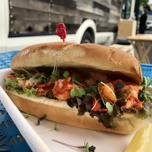 a lobster sandwich