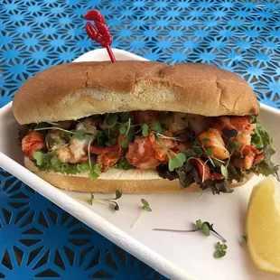 a sandwich on a plate